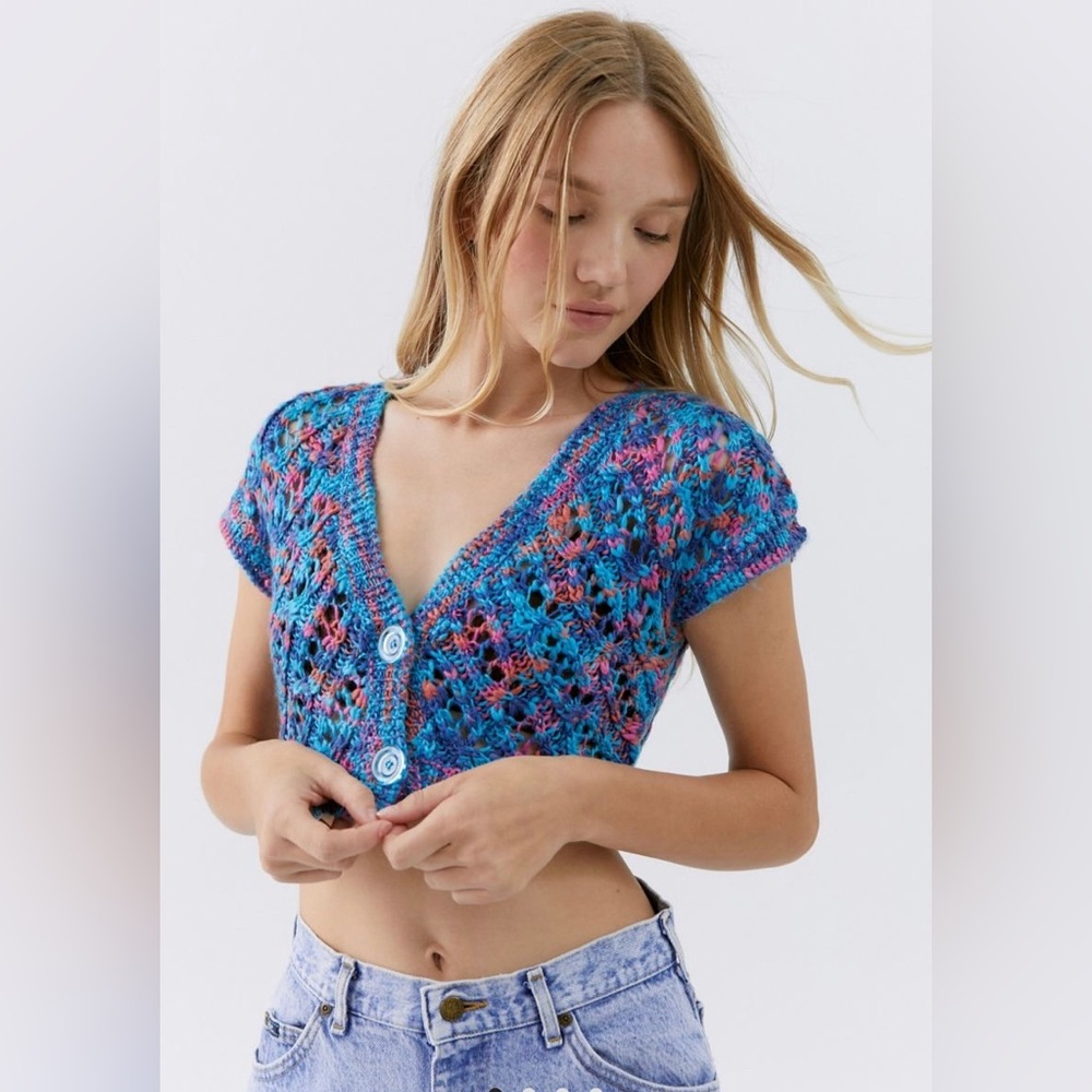 UO Lottie Cropped Cardigan